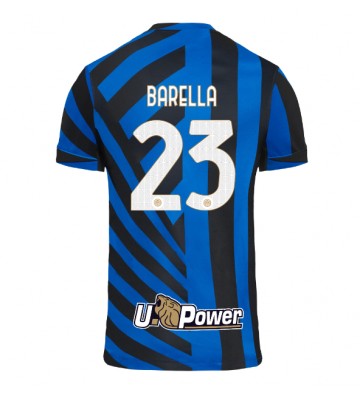 Inter Milan Nicolo Barella #23 Replika Hjemmebanetrøje 2024-25 Kortærmet